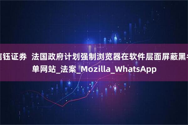 信钰证券  法国政府计划强制浏览器在软件层面屏蔽黑名单网站_法案_Mozilla_WhatsApp