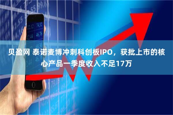 贝盈网 泰诺麦博冲刺科创板IPO，获批上市的核心产品一季度收入不足17万