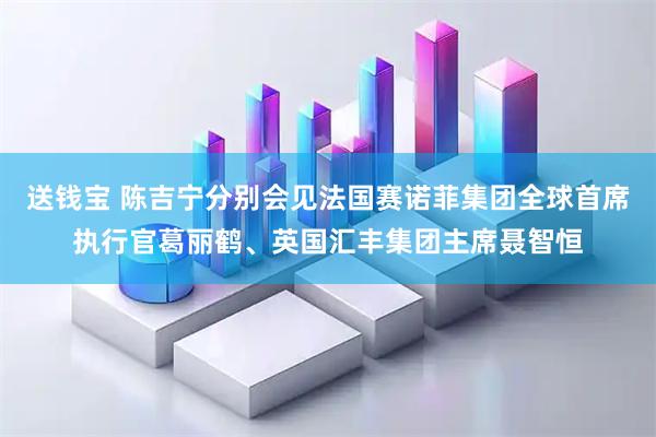 送钱宝 陈吉宁分别会见法国赛诺菲集团全球首席执行官葛丽鹤、英国汇丰集团主席聂智恒